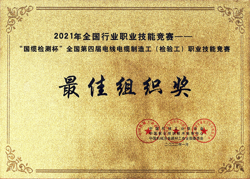 “国缆检测杯”最佳组织奖